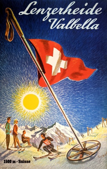 Affiche ancienne originale Lanzerheide-Valbella-posterissim