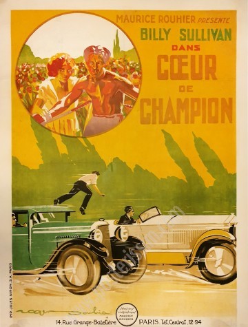 Affiche originale ancienne du film cœur de champion-posterissim