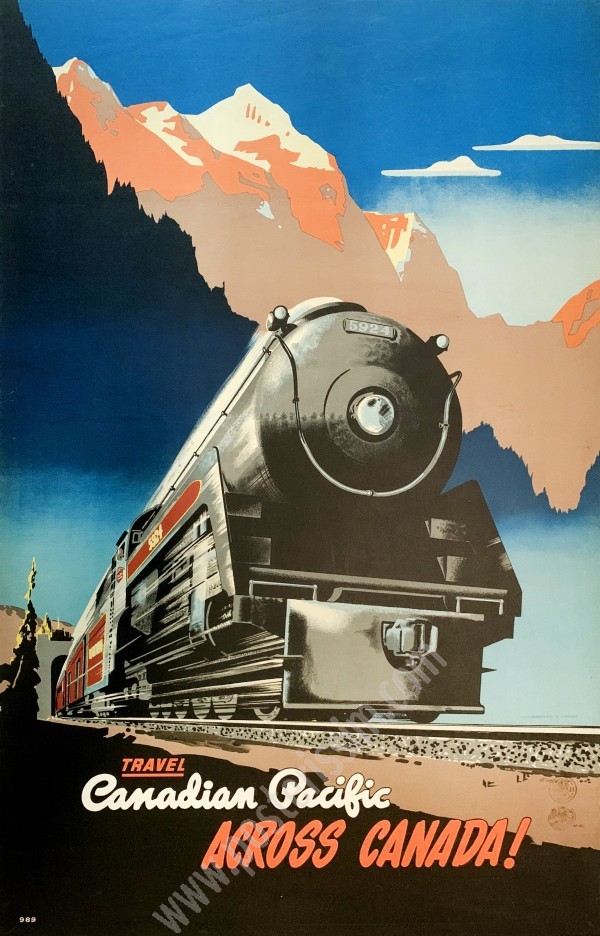 Affiche ancienne Travel Canadian Pacific : Across Canada-posterissim