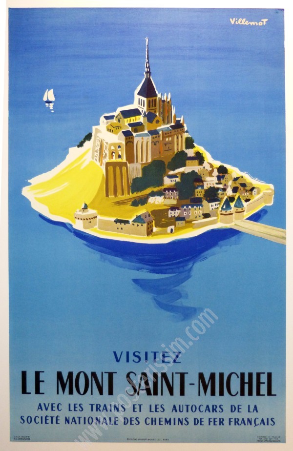 Affiche originale Visitez le Mont Saint Michel-posterissim