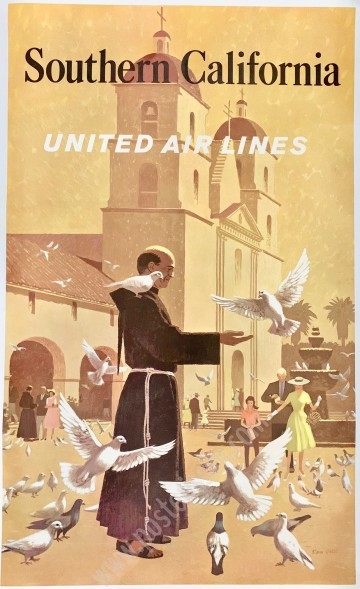 United Airlines Southern California par Stan Galli-posterissim