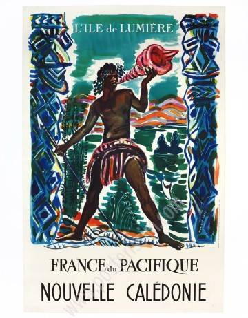 Original poster France Pacific, New Caledonia the island of Lumière-posterissim