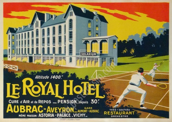 Affiche originale le Royal Hotel Aubrac-posterissim