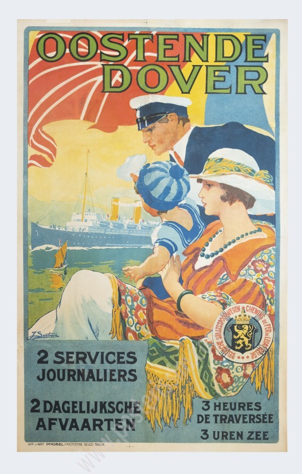 Original poster Oostend Dover-posterissim