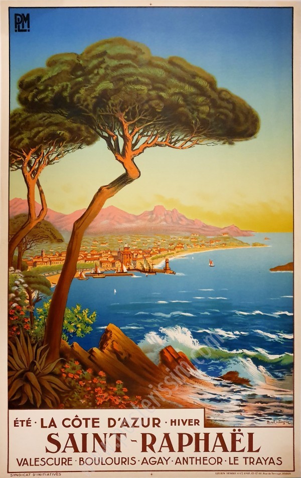 Original poster PLM Côte d'Azur Saint Raphaël-posterissim