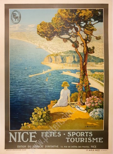 Affiche originale PLM Nice par Bonamici-posterissim