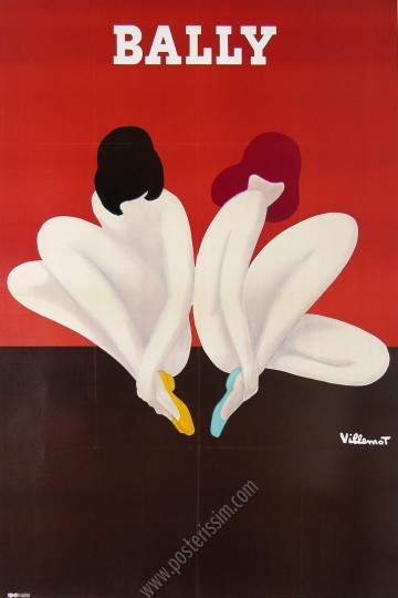 Vintage Art print Bernard Villemot FRANCE TRAVEL 700mm painting poster 