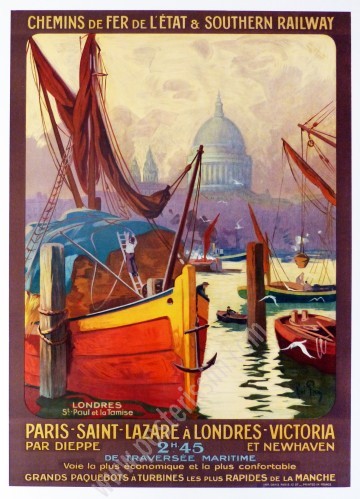 Original Poster State Railways and Southern Railway-posterissim