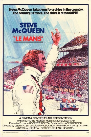 Original US poster from the movie Le Mans with Steve McQueen-Posterissim