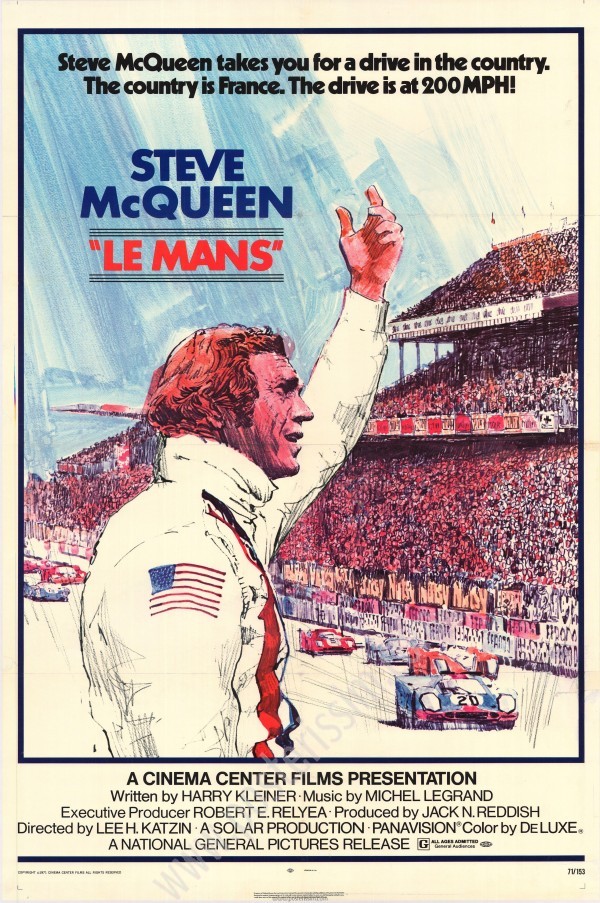 Affiche originale US du film Le Mans avec Steve McQueen-Posterissim