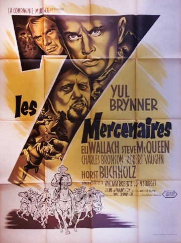 Affiche ancienne originale Les 7 Mercenaires-posterissim