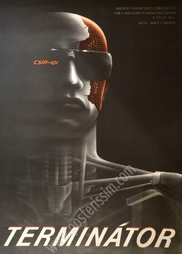 Affiche ancienne originale tchèque The Terminator-posterissim