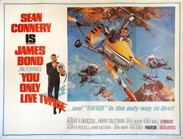 Affiche originale britannique du film You Only Live Twice - Modèle B-posterissim