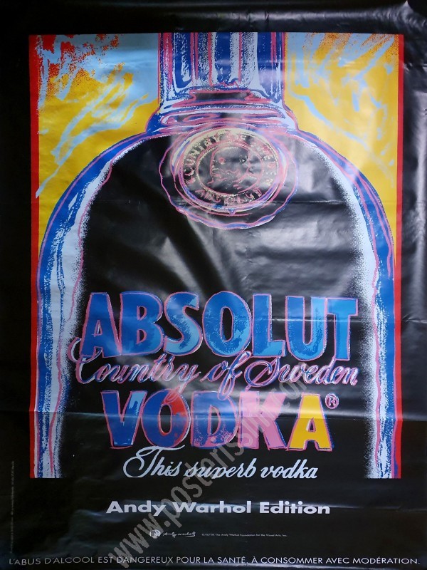 Affiche ancienne originale Absolut Vodka Andy Warhol-posterissim