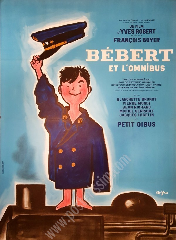 Affiche ancienne originale de Bébert et l’Omnibus-posterissim