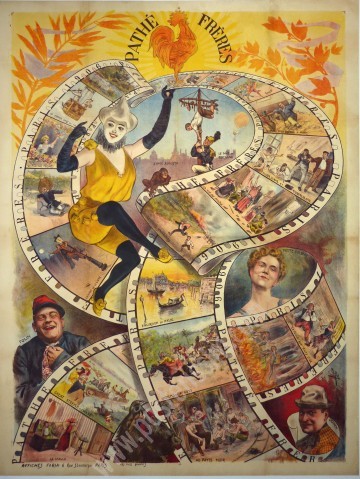 Affiche ancienne Pathé Frères – Cinéma Belle Époque