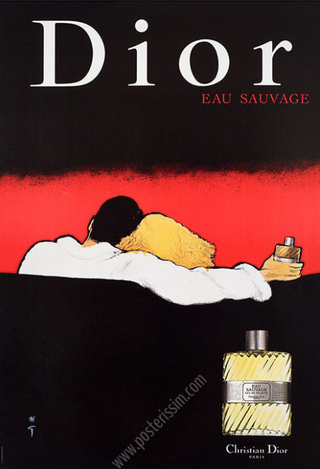 Original vintage poster Dior Eau Sauvage-posterissim
