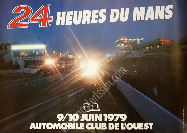 Affiche originale de la course des 24h du Mans 1979-posterissim