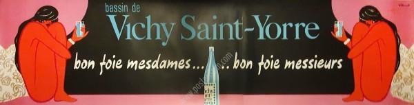 Affiche ancienne originale Vichy Saint-Yorres-posterissim