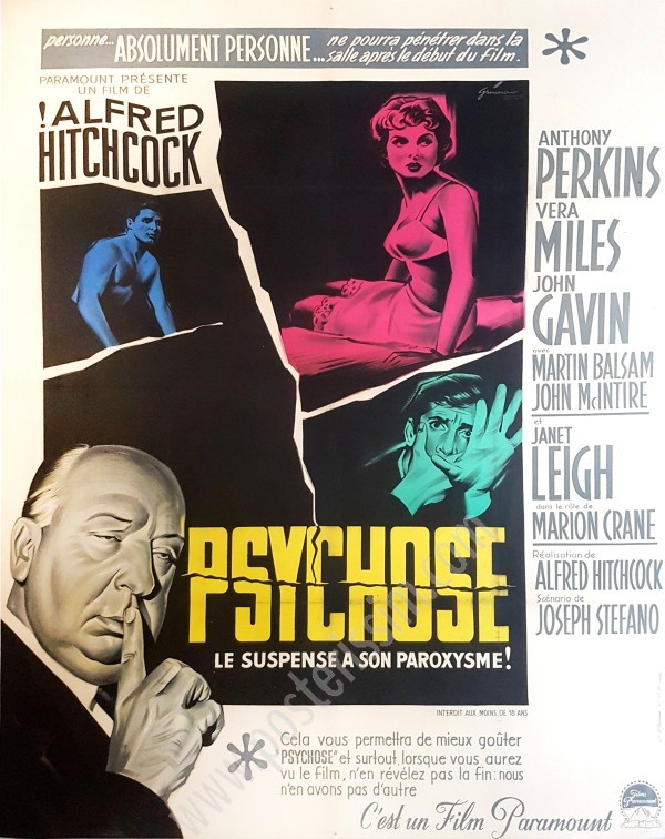 Affiche originale Psychose-posterissim