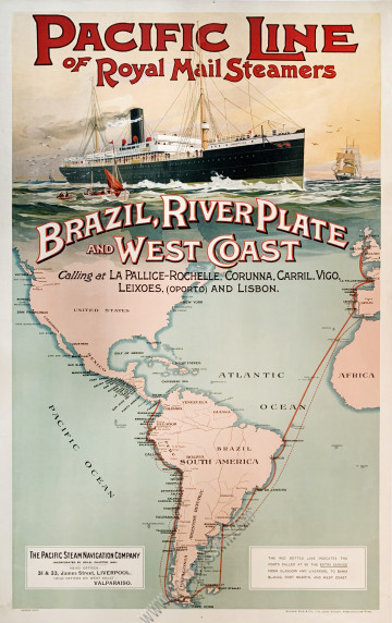 Pacific Line of Royal Mail Steamers : Brazil, River Plate and West Coast