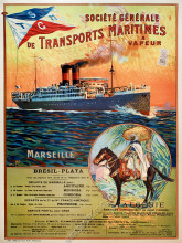 Société Générale de Transports Maritimes à Vapeur : Marseille - Brésil Plata