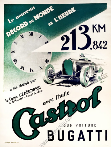 L'huile Castrol - Bugatti