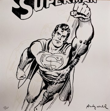 Affiche originale Superman, par Andy Warhol-posterissim