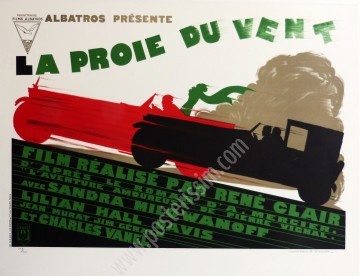 Affiche ancienne originaledu film La Proie du Vent-posterissim