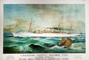 Canadian Pacific Railway : Royal Mail route to Japan and China