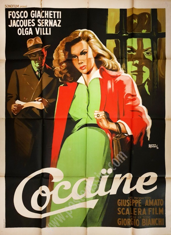 Affiche ancienne originale Cocaïne-posterissim