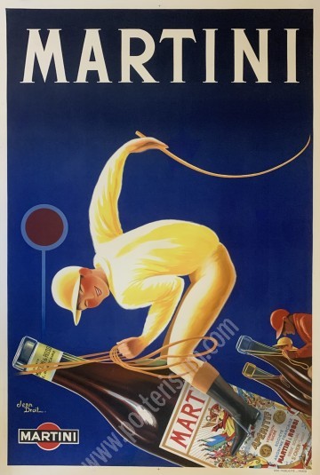 Affiche Martini 1948 par Jean Droit – Vintage rare à vendre