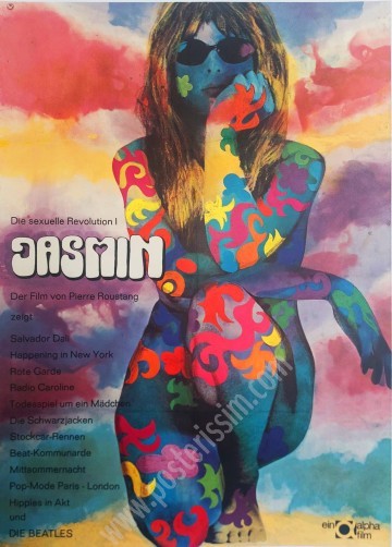 Jasmin 1968 German Psychedelic Movie Poster | Posterissim