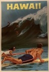 Affiche originale Hawaii par Chas Allen vers 1958-posterissim