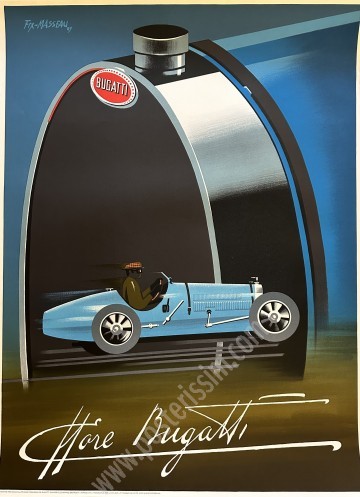 Affiche originale Bugatti par Fix-Masseau.