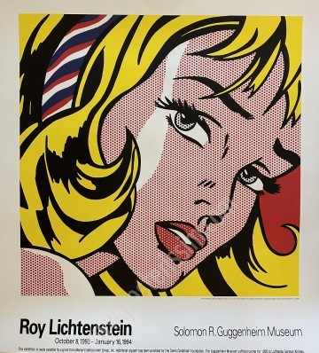 Girl with hair ribbon par Roy Lichtenstein