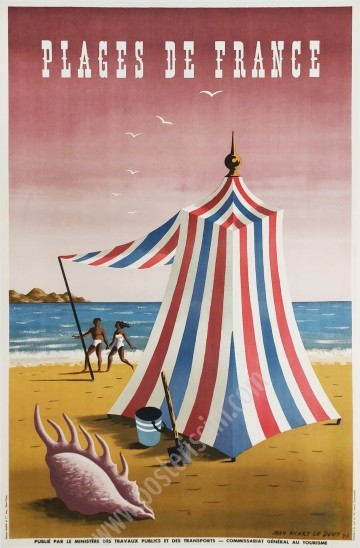 Original Poster 1947 – Plages de France – Jean Picart Le Doux