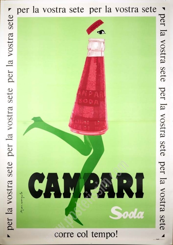 Affiche ancienne originale Campari Soda-posterissim