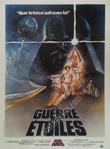 Affiche originale Star Wars 1977 – La Guerre des Étoiles rare