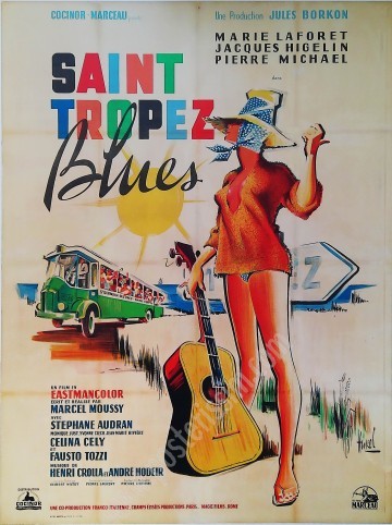 Original poster film Saint-Tropez Blues-1961-Hurel-Posterissim