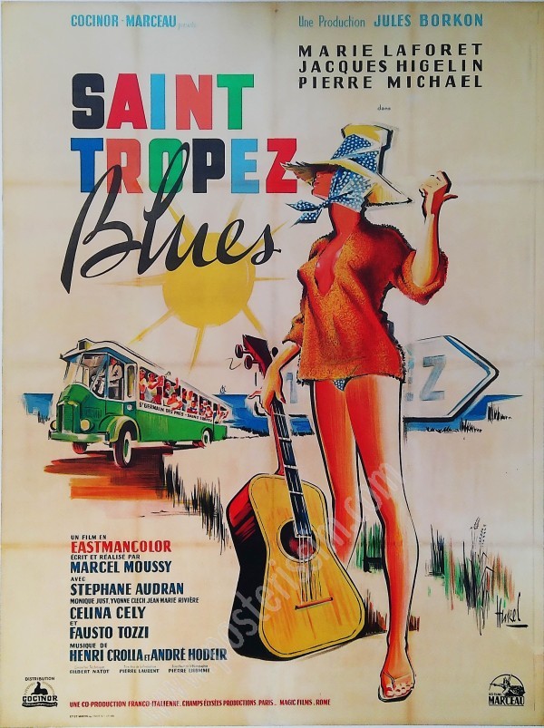 Affiche originale film Saint-Tropez Blues-1961-Hurel-Posterissim