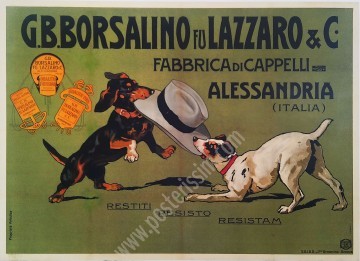 Borsalino Poster by Cesare Simonetti (1908) – Icon of Italian Advertising Art