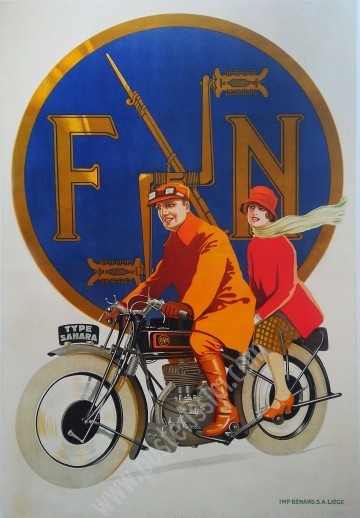 FN Sahara Poster 1928 – Original Belgian Art Deco
