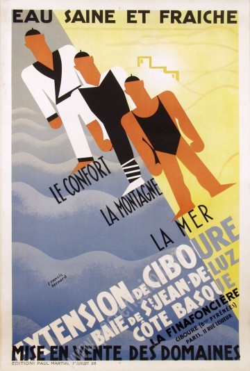 Original Art Deco-Poster - Ciboure, Francis Bernard (1928)