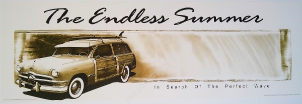 The Endless Summer – Affiche vintage surf woodie rare