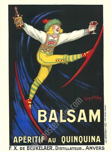 Affiche originale Balsam 1923 – Jean d’Ylen – Art déco rare