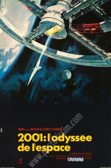 Affiche française originale de 2001: l'odyssée de l'espace-Posterissim