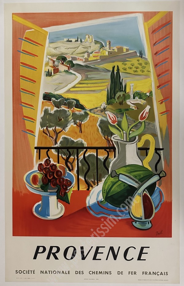 Original SNCF Provence Poster – Tal – Rare Vintage Travel Art