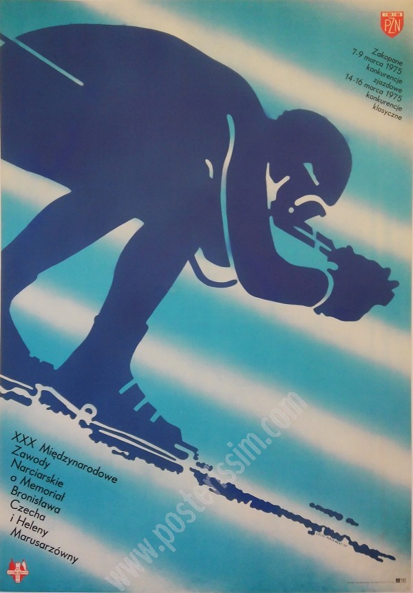 Affiche ski Zakopane 1975 – Design Lech Majewski rare