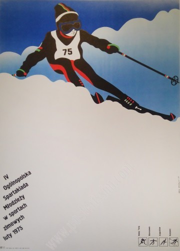 Lech Majewski Poster – 1975 Polish Spartakiad Vintage Art